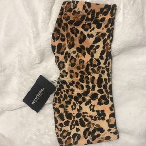 Pretty Little Thing Bandeau Cheetah Top Size 10
